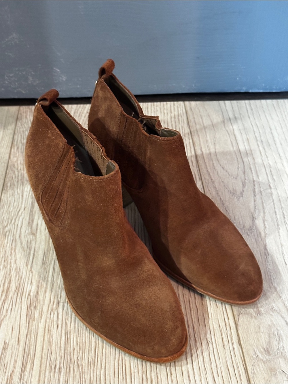Michael Kors Chestnut Suede Ankle Booties